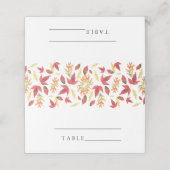 Vallen bladeren - trouwplaats kaarten plaatskaartje (Buitenkant ongevouwen)