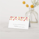 Vallen bladeren - trouwplaats kaarten plaatskaartje (Achterkant)