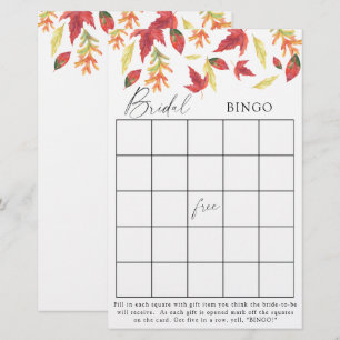 Vallen bladeren - Vrijgezellenfeest bingo spel