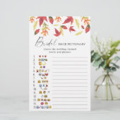 Vallen bladeren - vrijgezellenfeest emoji pictiona (Staand voorkant)