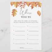 Vallen bladeren - Waar waren we vrijgezellenfeest  (Voorkant)