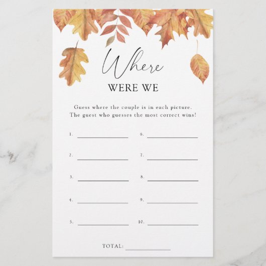 Vallen bladeren - Waar waren we vrijgezellenfeest  (Voorkant)