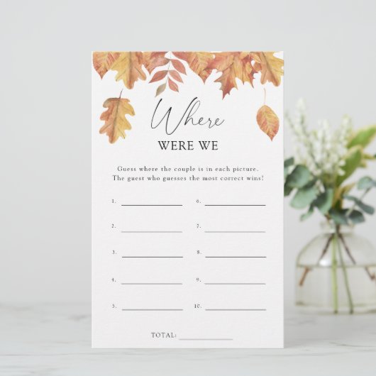 Vallen bladeren - Waar waren we vrijgezellenfeest  (Staand voorkant)