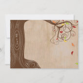 Vallen de Initialen van het Bos van de Kleur in de Kaart (Achterkant)