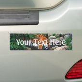 Vallen Drink tijger Bumpersticker (Op auto)