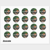 Vallen Drink tijger Ronde Sticker (Vel)
