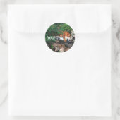 Vallen Drink tijger Ronde Sticker (Tas)