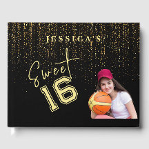 Vallen Gouden Sparkles Lief Zestien Verjaardag