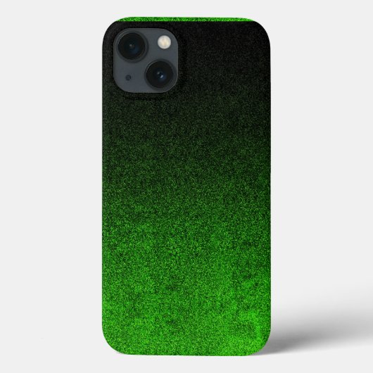Vallen Groen & Zwart Glitter Gradient Case-Mate iPhone Case (Achterkant)