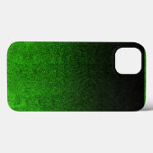 Vallen Groen & Zwart Glitter Gradient Case-Mate iPhone Case (Achterkant (horizontaal))
