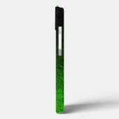 Vallen Groen & Zwart Glitter Gradient Case-Mate iPhone Case (Achterkant / Links)
