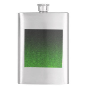 Vallen Groen & Zwart Glitter Gradient Heupfles