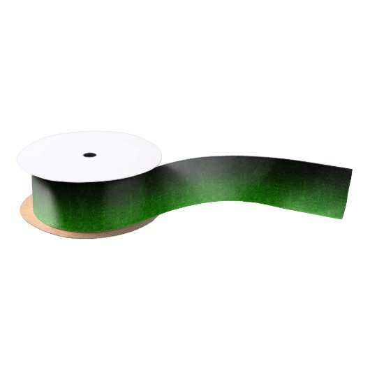 Vallen Groen & Zwart Glitter Gradient Satijnen Lint (Spoel)