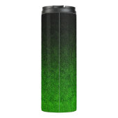 Vallen Groen & Zwart Glitter Gradient Thermosbeker (Achterkant)