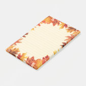 Vallen in focus: Herfstblad Post-it® Notes (Schuin)