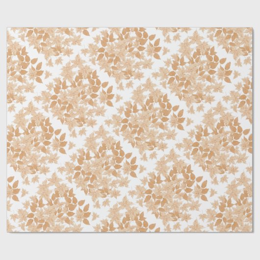 Vallen in Herfst bladeren inpakpapier (Vlak)