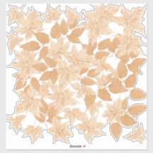 Vallen in Herfstbladeren Custom-Cut Vinyl Sticker