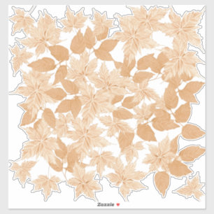 Vallen in Herfstbladeren Custom-Cut Vinyl Sticker