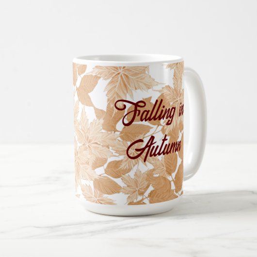 Vallen in Herfstbladeren Mok (Voorkant rechts)