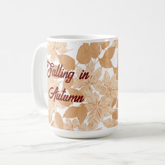 Vallen in Herfstbladeren Mok (Voorkant links)