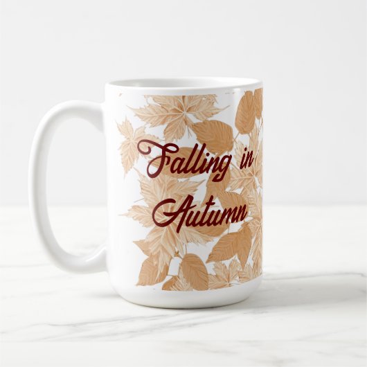Vallen in Herfstbladeren Mok (Links)