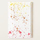 Vallen in leuke gepersonaliseerde dagelijkse plann planner (Achterkant)