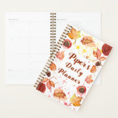 Vallen in leuke gepersonaliseerde dagelijkse plann planner (Display)