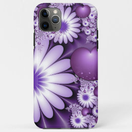Vallen in liefde Abstracte bloemen & harten Fracta Case-Mate iPhone Case
