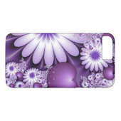Vallen in liefde Abstracte bloemen & harten Fracta Case-Mate iPhone Case (Achterkant (Horizontaal))