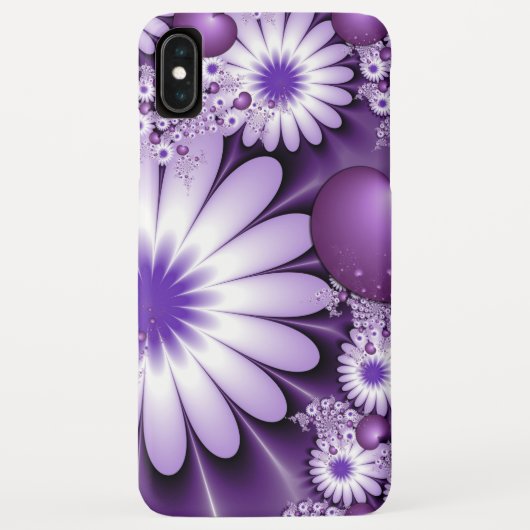 Vallen in liefde Abstracte bloemen & harten Fracta Case-Mate iPhone Case (Achterkant)