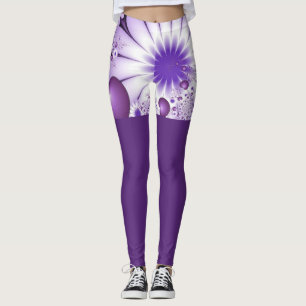 Vallen in liefde Abstracte bloemen & harten Fracta Leggings