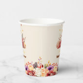 Vallen in Liefde Baby Woodland Baby shower Papieren Bekers (Rechts)