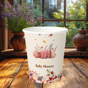 Vallen in Liefde Baby Woodland Baby shower Papieren Bekers