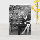 Vallen in liefde kaart (Gele Bloem)