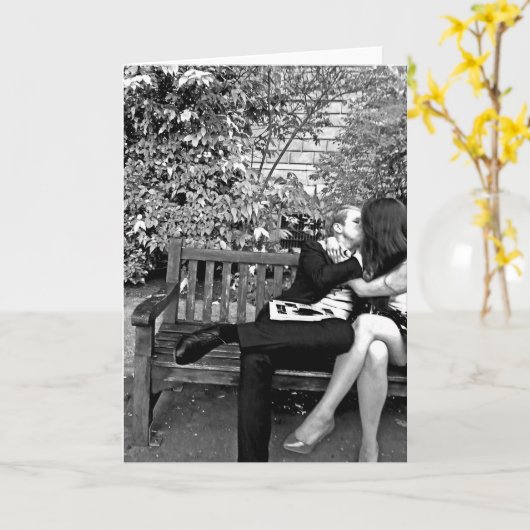 Vallen in liefde kaart (Gele Bloem)