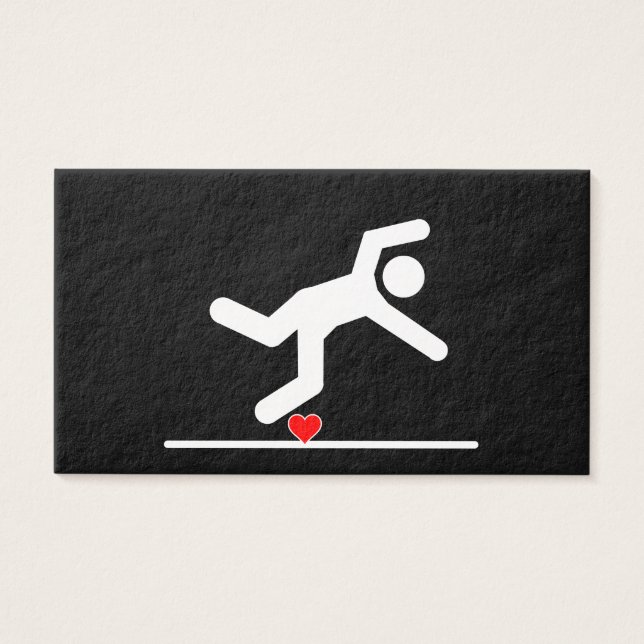 Vallen in Liefde Pictogram Visitekaartjes (Voorkant)