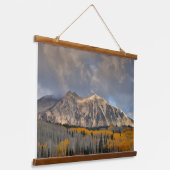 Vallen kleuren van Aspens, Keebler-pas Hangend Wandkleed (Gebogen)