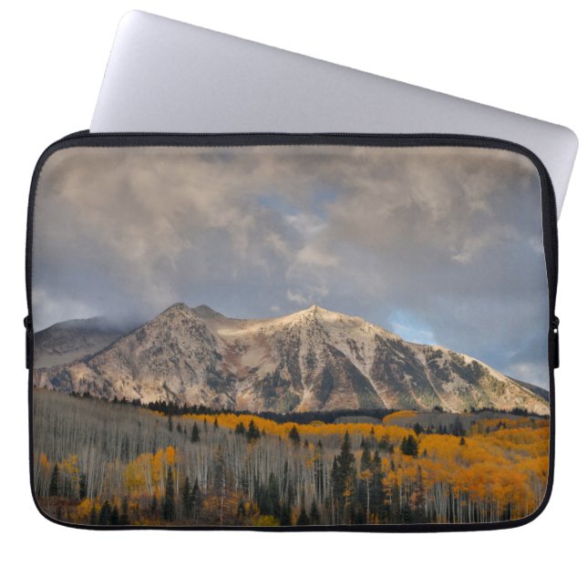 Vallen kleuren van Aspens, Keebler-pas Laptop Sleeve (Voorkant)