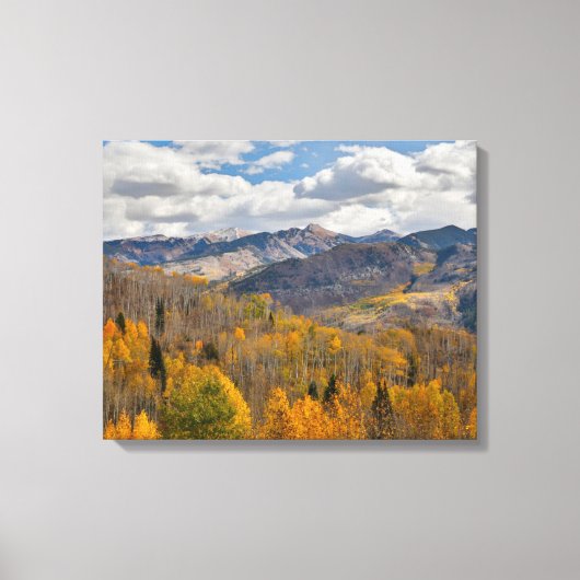 Vallen kleuren van Aspens & Oaks Keebler Pass Canvas Afdruk (Voorkant)