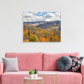 Vallen kleuren van Aspens & Oaks Keebler Pass Canvas Afdruk (Insitu (Woonkamer))