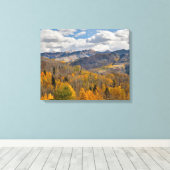 Vallen kleuren van Aspens & Oaks Keebler Pass Canvas Afdruk (Insitu (Houten vloer))