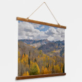 Vallen kleuren van Aspens & Oaks Keebler Pass Hangend Wandkleed (Gebogen)