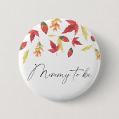 Vallen laat Baby shower mama zijn Ronde Button 5,7 Cm (Voorkant)