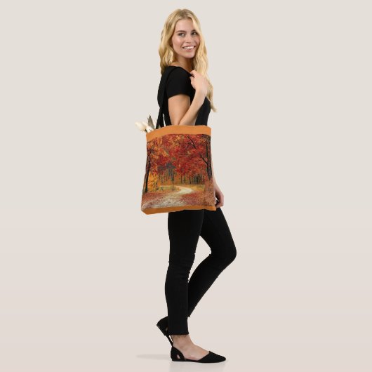 Vallen laat canvas tas achter (Op model)