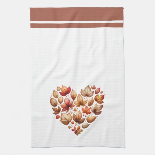 Vallen laat hartvormig theedoek (Verticaal)