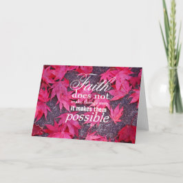 Vallen laat Inspirerend Wenskaart achter Kaart