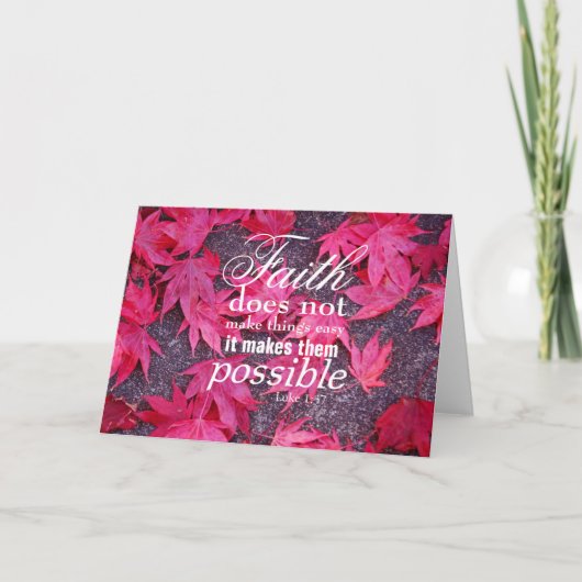 Vallen laat Inspirerend Wenskaart achter Kaart (Voorkant)