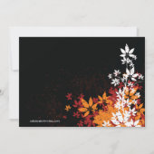 Vallen laat Thanksgiving Dinner Kaart (Achterkant)