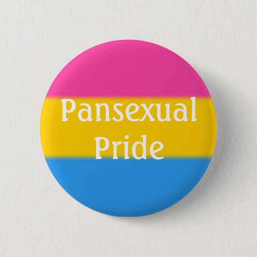 Vallen Pansexual Pride Vlag (tekst) Ronde Button 5,7 Cm (Voorkant)
