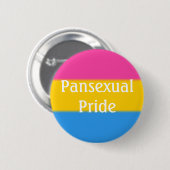 Vallen Pansexual Pride Vlag (tekst) Ronde Button 5,7 Cm (Voorkant /achterkant)